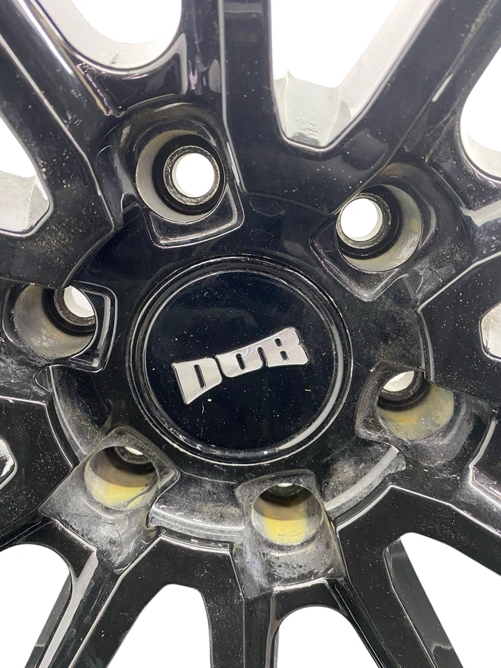 10X24 12 SPOKE BLACK PAINTED AFTERMARKET DUB LUXE WHEEL RIM *NOTE* - Image 4 of 4