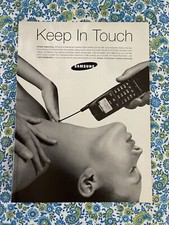 Vintage 1998 Samsung SCH-2010 Cell Phone Print Ad Keep In Touch