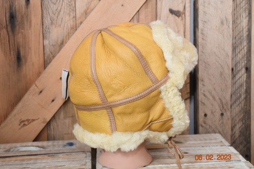 SOMBRERO DE INVIERNO DE PIEL DE OVEJA REAL HECHO A MANO PIEL DE OVEJA CUERO TRAMPERO - Imagen 18 de 33
