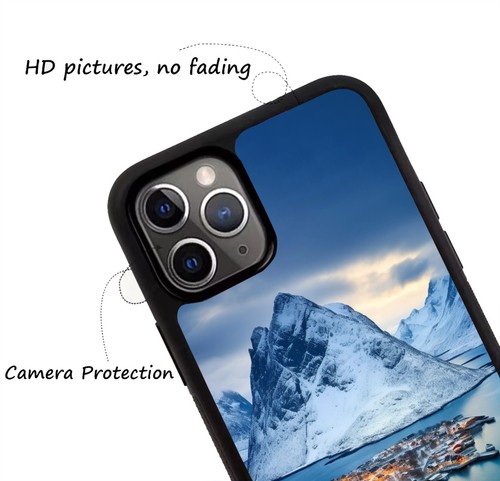 Heavy Duty Case charming Norwegian fjord For iPhone 11 12 13 14 Pro Max - Picture 17 of 25