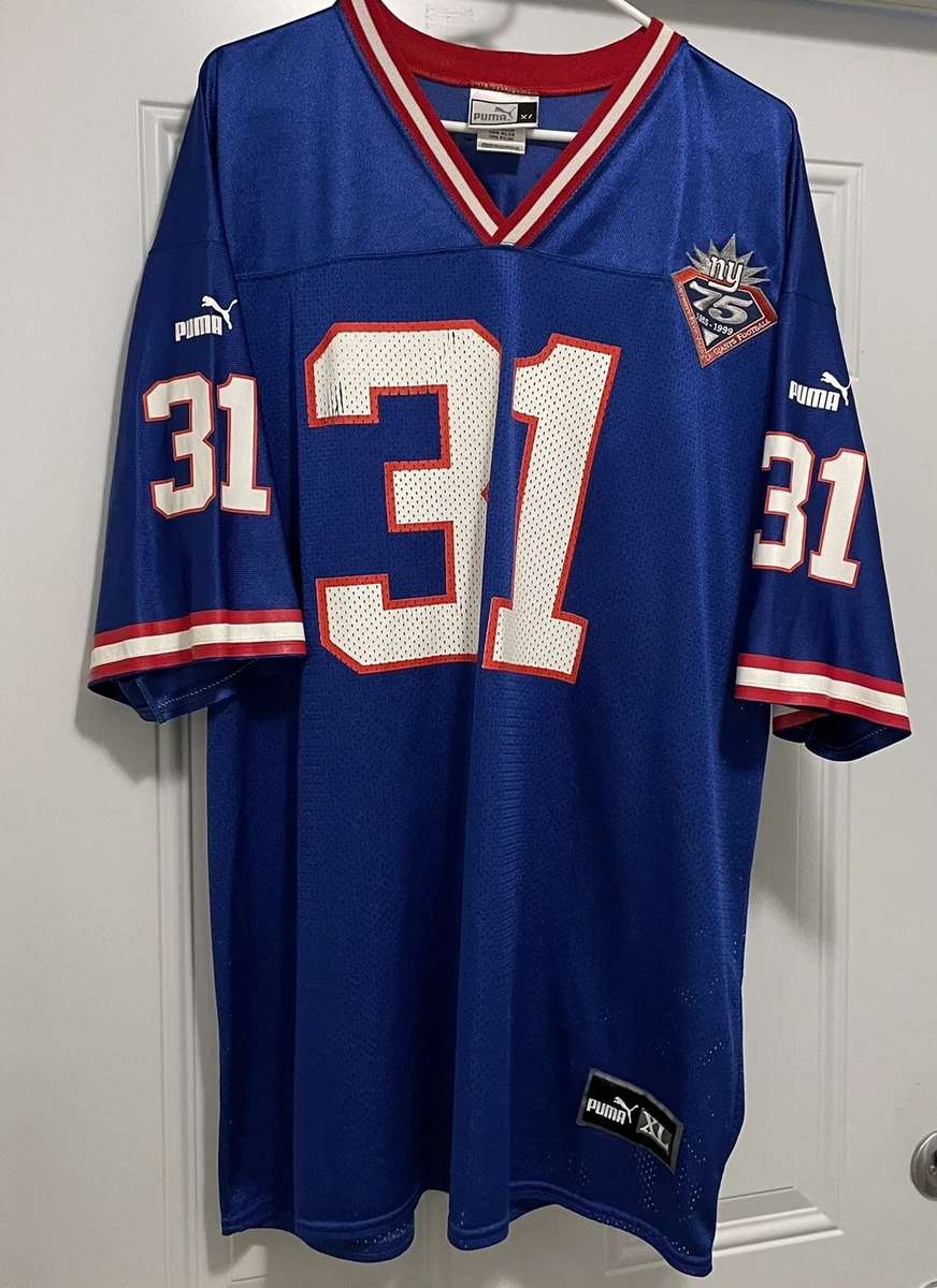 champion New York giants Jason sehorn nfl jersey football Xl blue