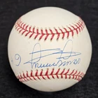 MINNIE MINOSO Signed Official Baseball-HALL OF FAME-CHICAGO WHITE SOX-PSA