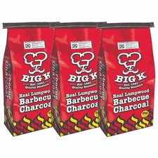 Big K Barbecue Charcoal Real Lumpwood, For Outdoor Barbeque Grill Camping 5kg
