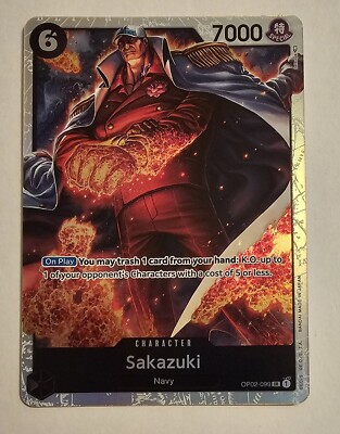 Sakazuki OP02-099 SR Paramount War One Piece CCG | eBay