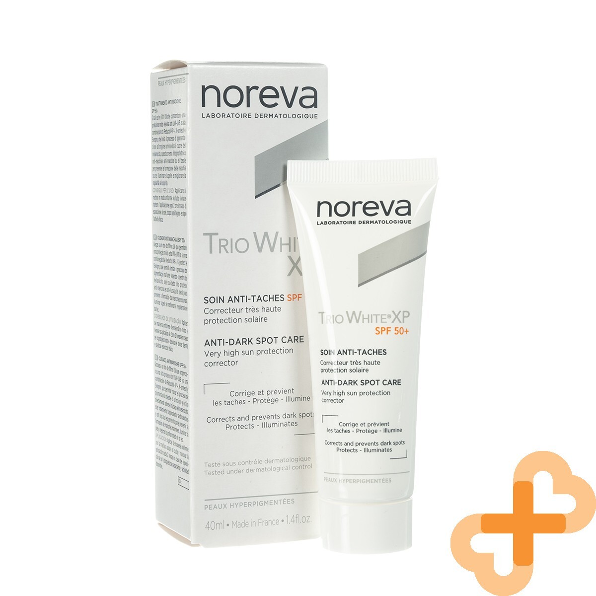 NOREVA TRIO WHITE XP Sun Protection Cream For Pigment Spots SPF 50+ 40 ml