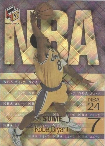 Kobe Bryant 1999 Upper Deck HoloGrFX NBA 24/7 Gold Ausome PSA 9