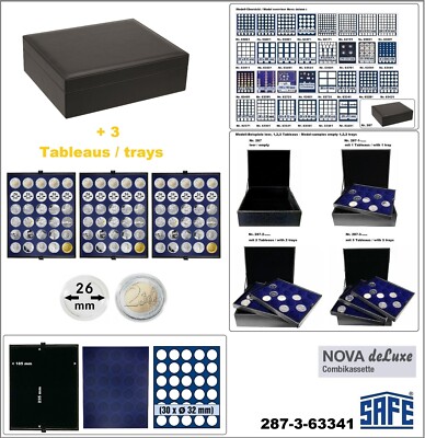 2-Euro-in-Münzkapseln-26-Münzkassette-90-Fächer-Combi-Nova-deluxe SAFE 287-3