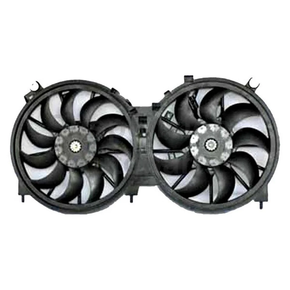 Ventilador de radiador y condensador doble TYC para Nissan Murano_S 2009 2010 2011 2012 2013 Foto 2 de 4