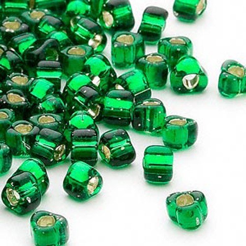 100 cuentas de semilla en forma de triángulo 5/0 forradas de plata metálica de vidrio Miyuki 4 mm x 3 mm - Imagen 10 de 13