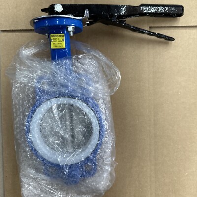 4  Wafer Butterfly Valve PTFE Teflon Seat Stainless CF8M Disc ANSI 150