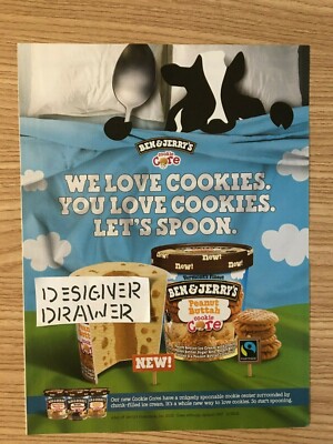 Ben & Jerry's Core Peanut Buttah Ice Cream 2015 Print Advertisement