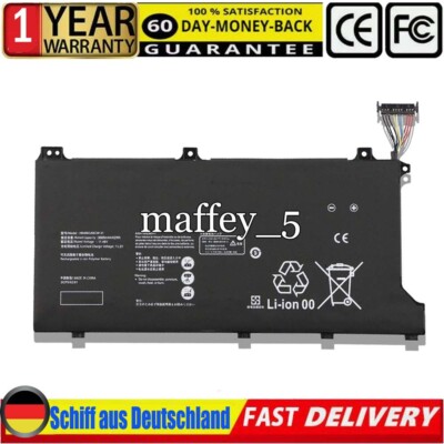 Akku für Huawei Honor MagicBook 15 boh-wah9hn boh-WAQ9HNRP boh-waq9r 11.46V