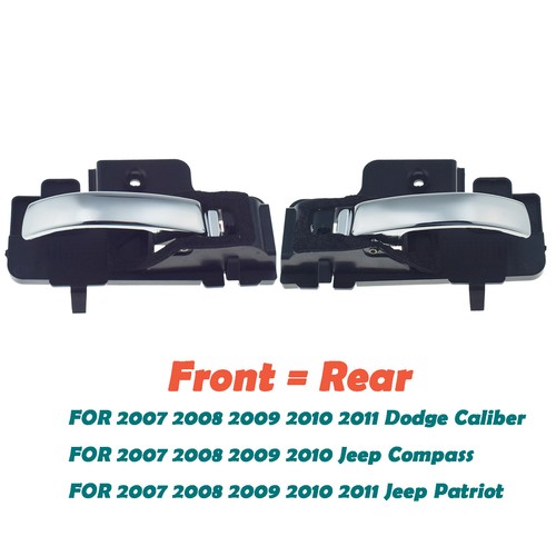 Interior Inside Door Handle Chrome For 07-12 Dodge Caliber 07-10 Jeep Compass - Bild 12 von 13