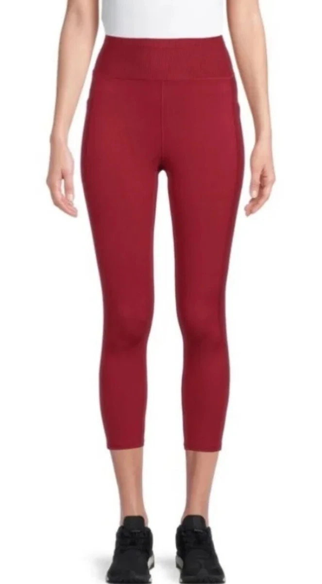 NEW with tags ATHLETIC WORKS WOMEN'S PERFORMANCE Red CAPRIS