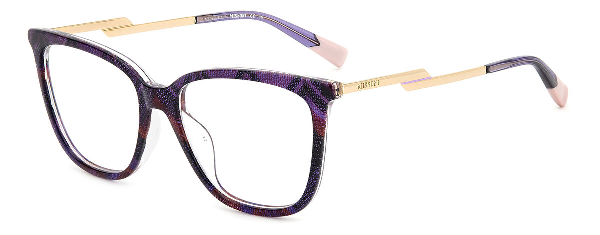 Missoni Eyeglasses ミッソーニ メガネフレーム Mis0125/G S68 MISSONI MIS 0125/G S68 PATTERN PINK VIOLET 53/16/145 Women's