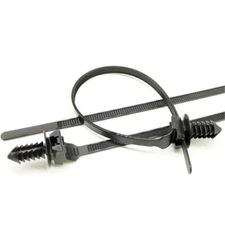 50x Nylon Push Clips Wire Tie Released Zip Straps Car Pipe Cable Fastener Bundle