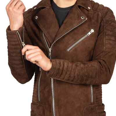 Cow Suede Leather Jackets for Men, Motorcycle Jacket, Biker Jacket Cow Suede Leather Jackets for Men, Motorcycle Jacket, Biker Jacket