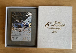 Plaque Publicitaire Rallye Monte Carlo 1987 – Auto, Collection, Vintage