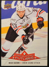 2017-18 17/18 Upper Deck CHL Promising Futures PF13 Nick Suzuki Attack