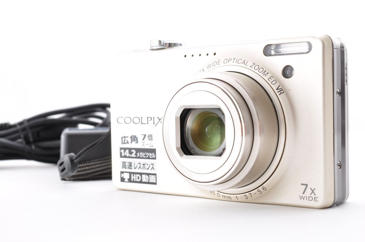 Nikon Coolpix S6000 Champagne Silver Exc+5 Compact Digital Nikon Coolpix S6000 Champagne Silver Exc+5 Compact Digital