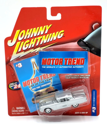 Johnny Lightning Motor Trend 1958 Ford Thunderbird Silver 1:64 Diecast