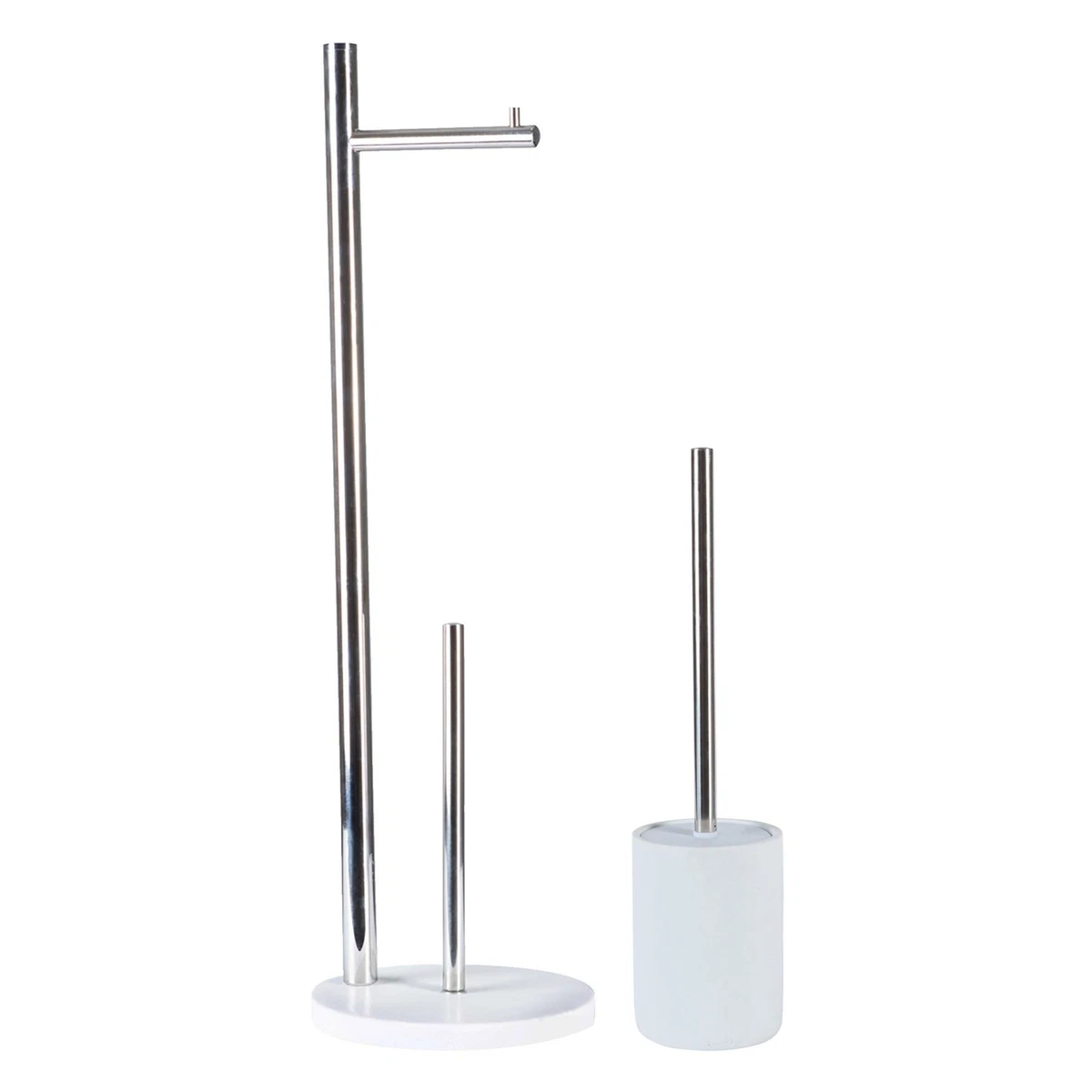 Resin Toilet Brush Butler Set Modern Bathroom Paper Roll Holder