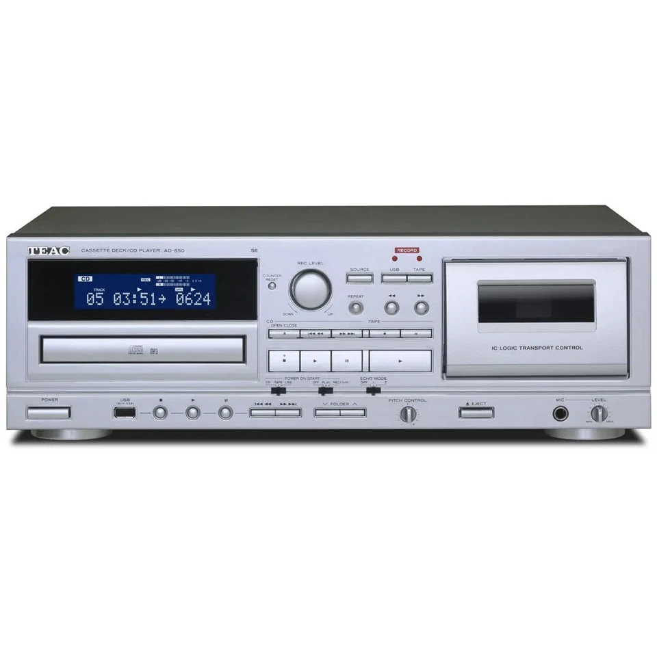 TEAC AD-850-SE Cassette Deck Reproductor de CD Memoria USB Grabación y Reproducción 100W Foto 2 de 3