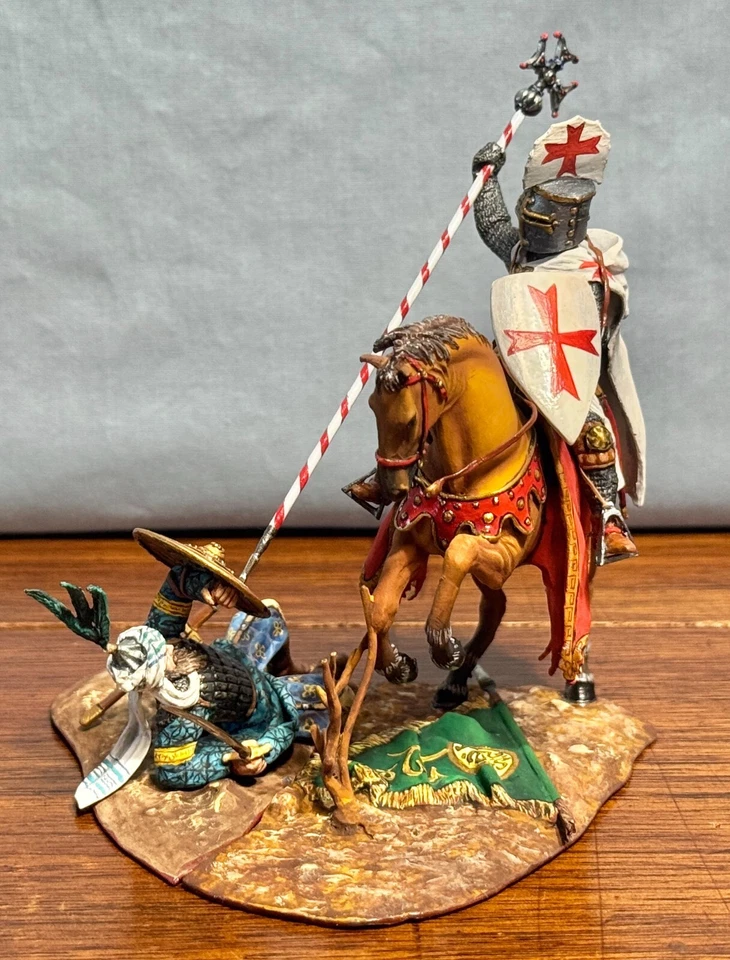 格林纳达中世纪圣殿骑士粉碎阿拉伯战士第三次十字军东征 — 第 4/4 张图片