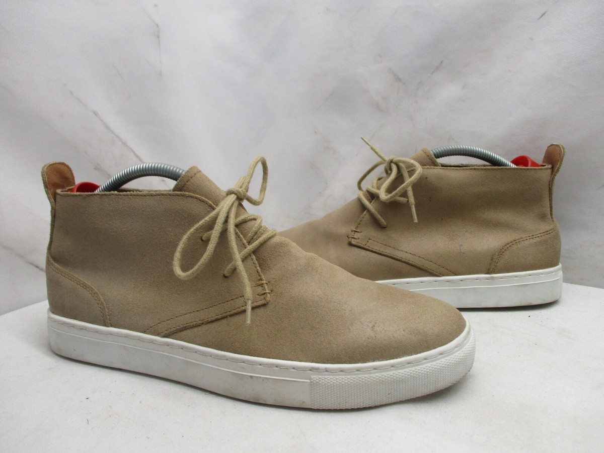Robert Wayne Juniors Tan Leather Lace Up Chukka Ankle Boots  display picture 2