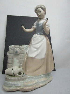 Lladro Nao Girl with broken Water Jug | eBay