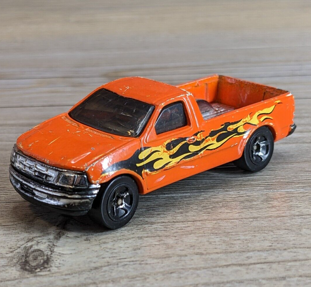 Hot Wheels Ford F-150 ミニカー 1997年製 Ford F-150 Hot Wheels Mattel Thailand 1997 Orange Pick-Up