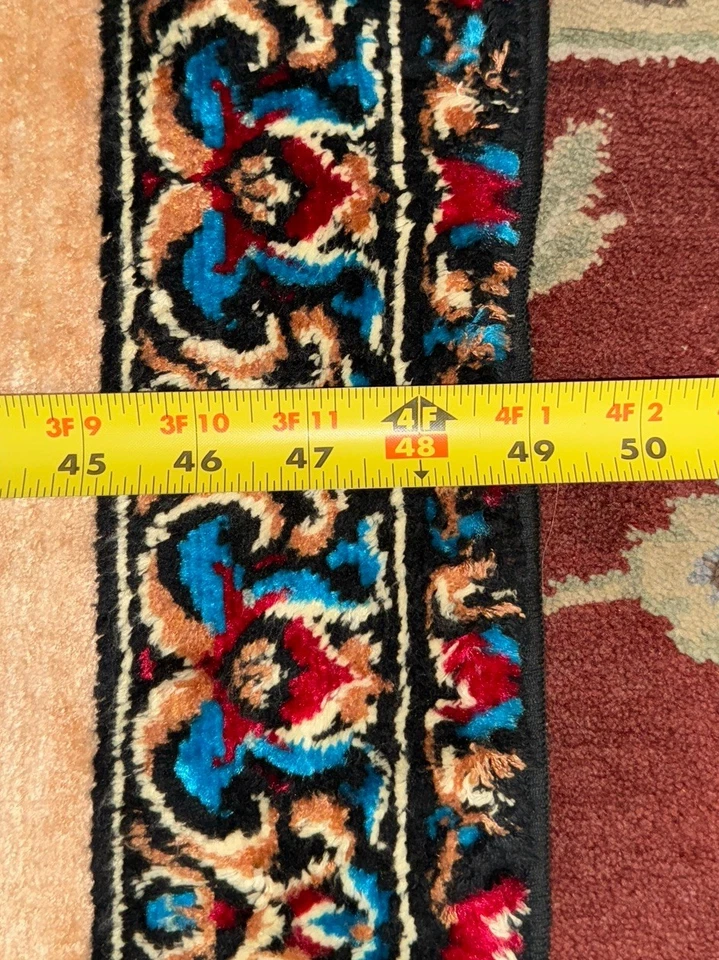 De colección Lg. Tapiz de pared libanés - Carneros en una montaña durante la puesta de sol - 74”x49” - muy buen estado Foto 4 de 4