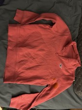 Vineyard Vines Boys Jersey Quarter Zip Coral size Small