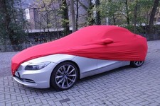 Vollgarage Schutzdecke Car-Cover Indoor Rot mit Spiegeltaschen für BMW Z4 E89