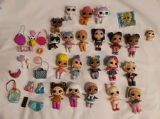 LOL Surprise 3” DOLLS Lot Of 15 Dolls & 6 Pets Accessories Good Used Condition 