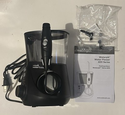 Waterpik Aquarius Water Flosser WP-662 - 7 Tips for Teeth Cleaning (Black)