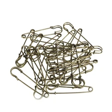 30Pcs Safety Pins Large Electroplating Pins Heavy Duty Stainless Steel Needles