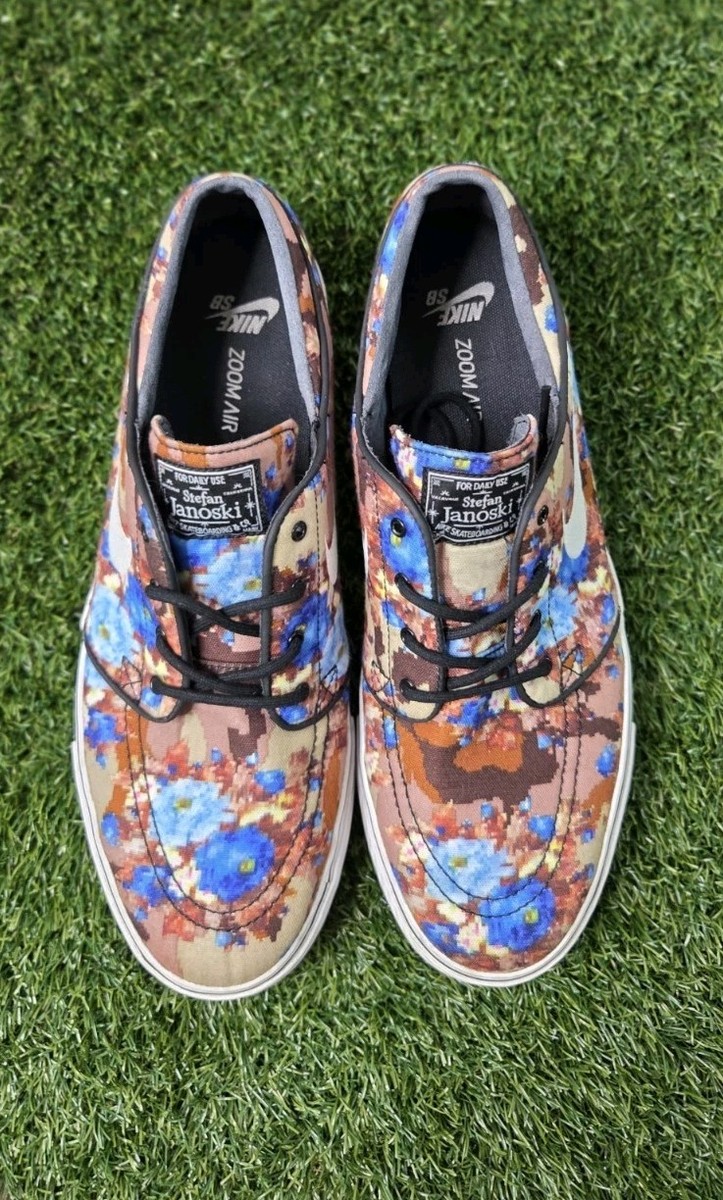 Nike SB Zoom Stefan Janoski PR Blue Digi Floral Size 11 | eBay