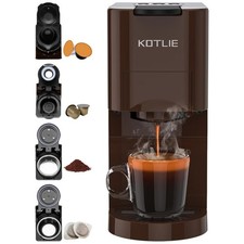 4in1 Kaffeemaschine Kapsel Kaffeemaschine Pad...