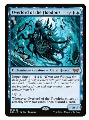 1x MTG Overlord of the Floodpits - Duskmourn Mythic! NM Mint