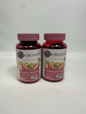 2-PACK Garden of Life Organics Womens Multi 40+ Organic Berry 240 Gummies 10/26