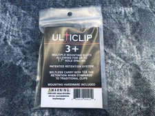 UltiClip 3+ Fixed Blade Clip for Belt-Less Carry