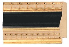 Picture Frame Moulding Wood 18Ft Bundle - Traditional Gold Finish - 2.5" Width