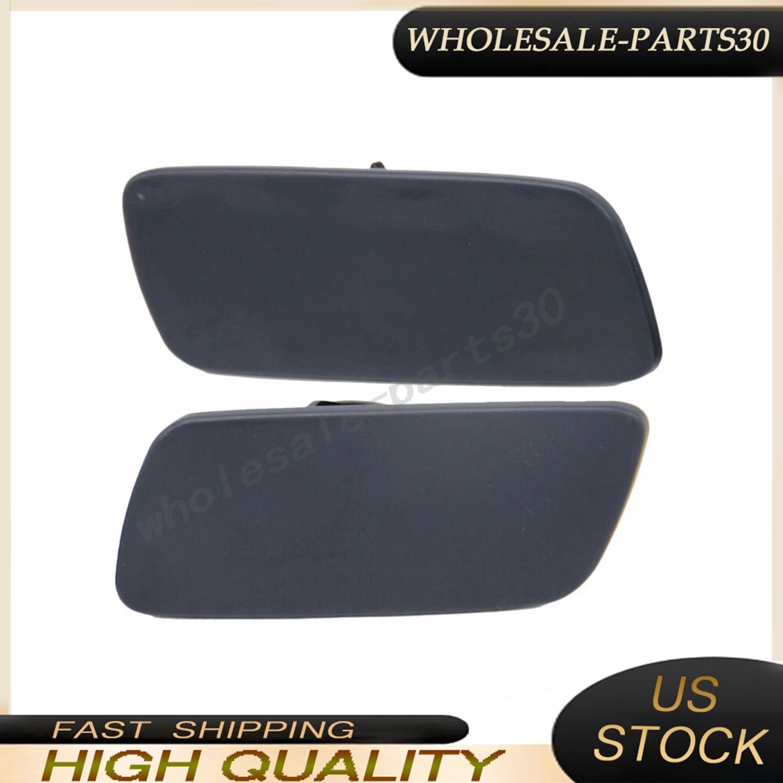 Front Driver & Pass Headlamp Washer Cover For 10-18 Rolls-Royce Ghost 61677244
