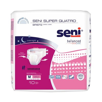 Seni Incontinence Brief Breathable / Overnight S-ME10-BQ1 Severe 10 Ct