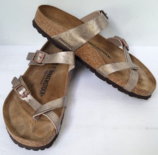 Birkenstock Graceful Taupe Mayari Toe Loop Strappy Sandals Leather - 40 Women 9
