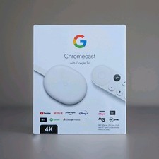 Google Chromecast 4th Gen 4K Streaming Device - Snow White Sealed