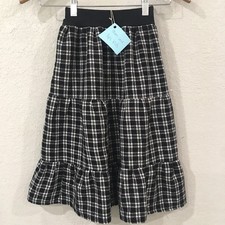 Skirt Flannel Girl 4 Black Plaid Heavyweight 100 Cotton Mom and Pop  s Kids Long