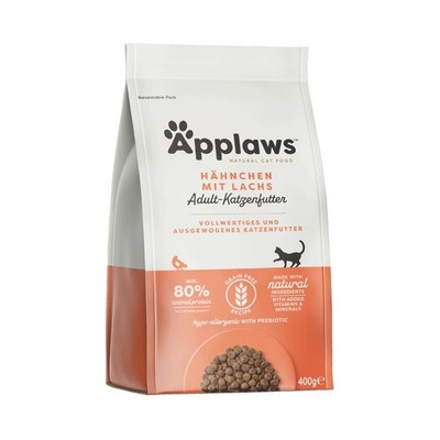 Applaws Katzentrockenfutter Adult Huhn mit extra Lachs getreidefrei und komplett