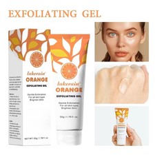 3X Orange Exfoliating Gel 50g Face Peeling Dead Skin Remover Gentle Scrub UK